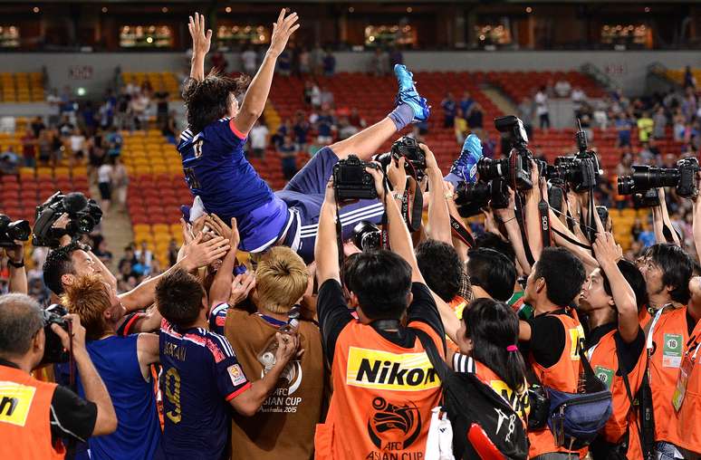 Japoneses fizeram muita festa após a vitória na Copa da Ásia