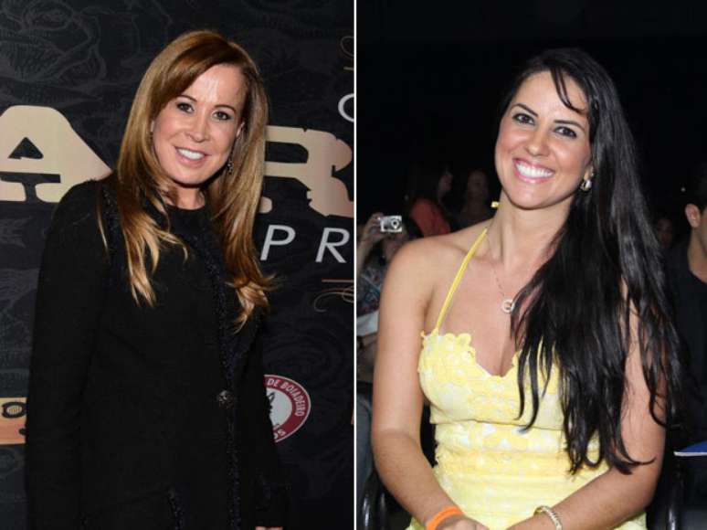 <p>Ex e atual de Zezé di Camargo acompanharam show em camarotes opostos</p>