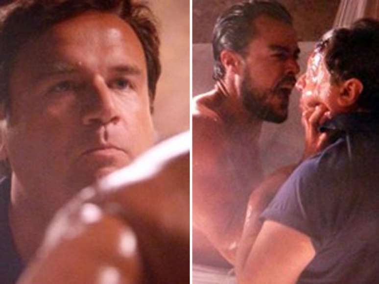 <p>Homof&oacute;bico, Enrico fica furioso com atitude de Felipe</p>