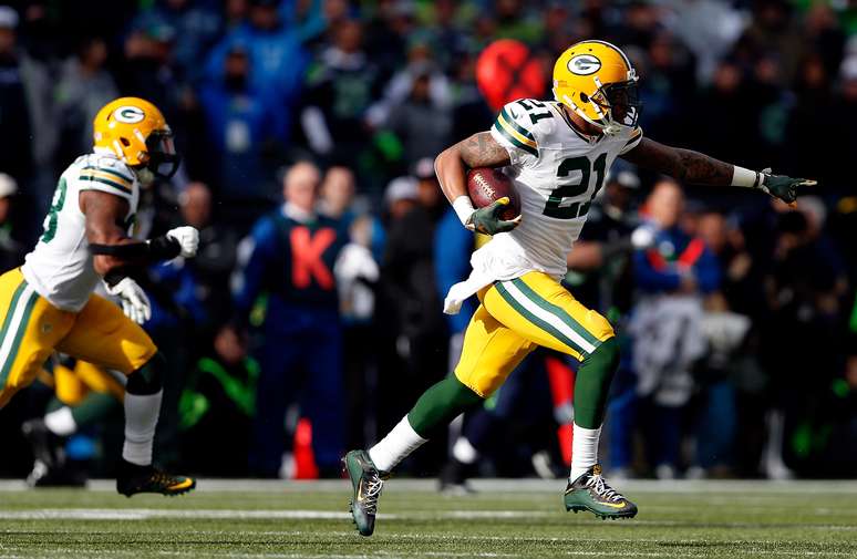 Calouro Ha Ha Clinton-Dix foi o respons&aacute;vel por duas intercepta&ccedil;&otilde;es de Russell Wilson