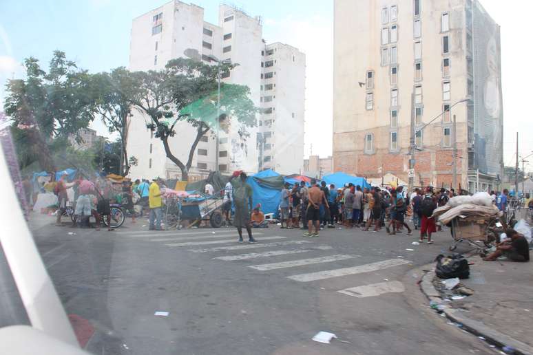 Movimentação na Cracolândia no último dia 13 de janeiro