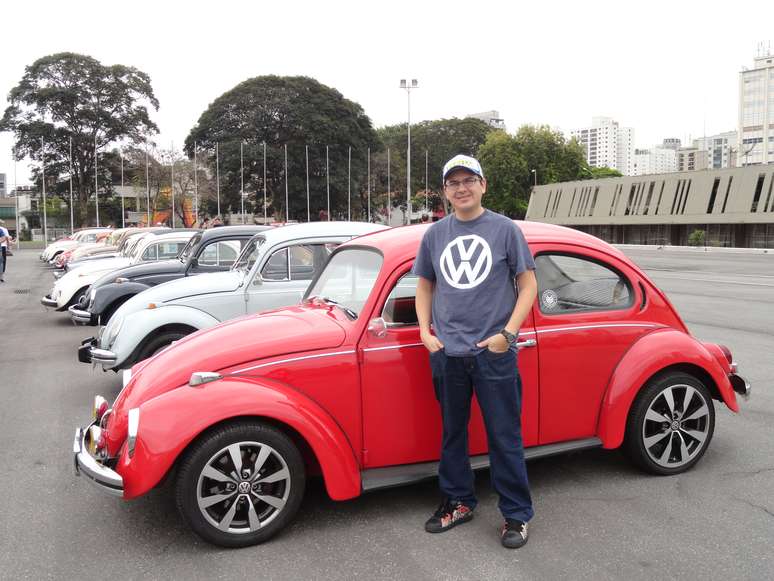 Fusca vermelho é o atual de Anderson