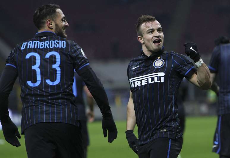 Shaqiri vibra com gol marcado pela Inter de Milão