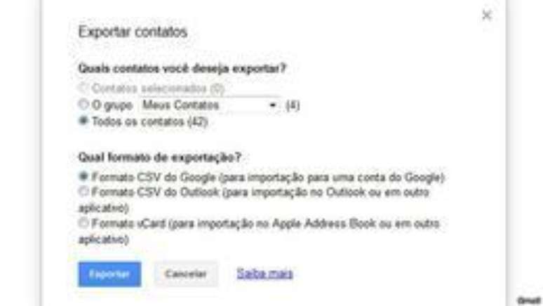 Página do Gmail 