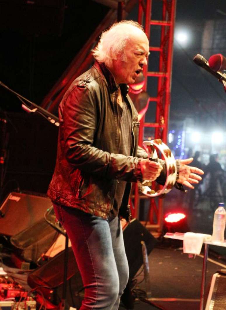 Erasmo Carlos durante show em 2013