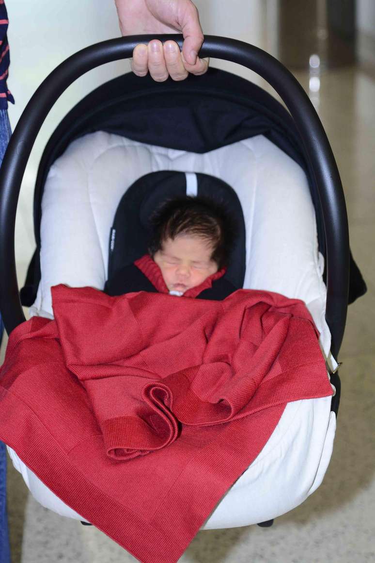 Primeiro filho da jornalista foi batizado de Joesley Filho em homenagem ao pai