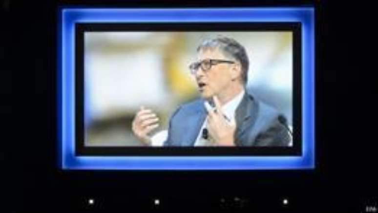 <p><span class="media-caption__text">Bill Gates foi um dos grandes nomes a ter discursado no evento deste ano                     </span></p>