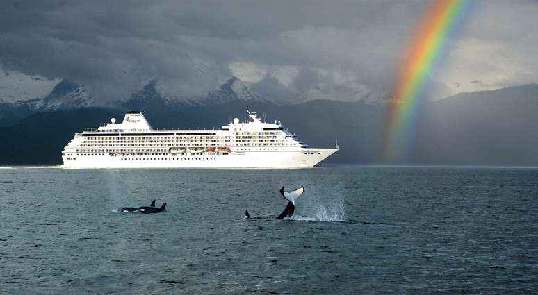 O Seven Seas Mariner é uma embarcação de cruzeiro luxuosa que faz roteiros pelos cinco continentes com viagens que variam de sete a 30 noites