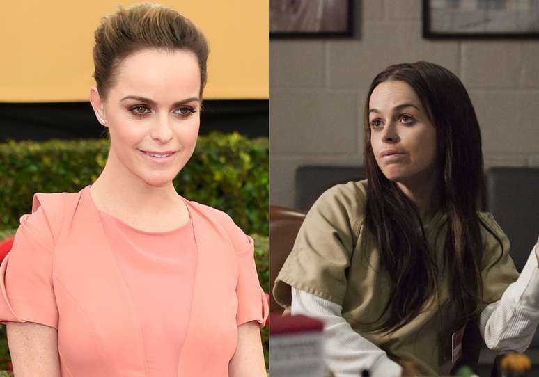 Para viver a fanática religiosa Pennsatucky na série 'Orange Is The New Black', Taryn Manning ganhou uma dentadura com dentes amarelados e enormes, além de marcas no rosto e uma peruca totalmente desregular.