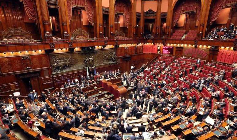 Vista geral da Câmara dos Deputados durante eleição do novo presidente da República, em Roma, na Itália, nesta quinta-feira. 29/01/2015