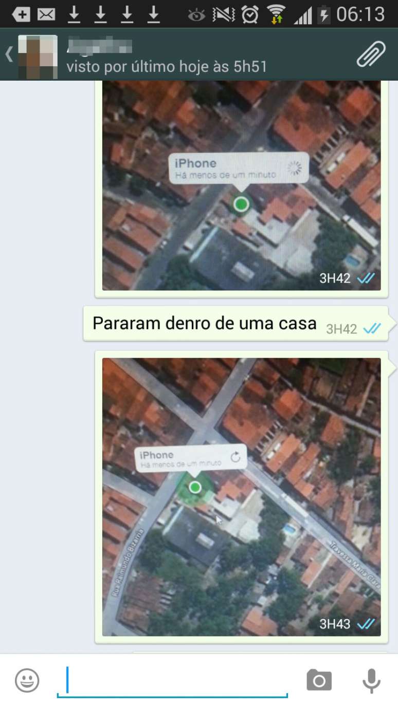 Amigo avisa vítima sobre a localização da quadrilha