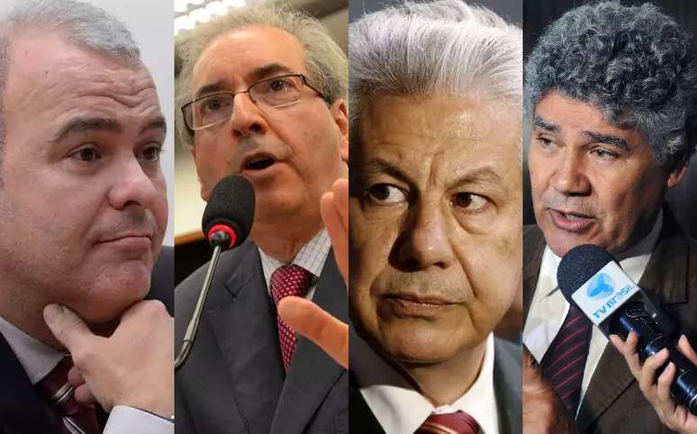 Candidatos a presidência da Câmara dos Deputados: Júlio Delgado (PSB-MG), Eduardo Cunha (PMDB-RJ), Arlindo Chinaglia (PT-SP) e Chico Alencar (Psol-RJ).