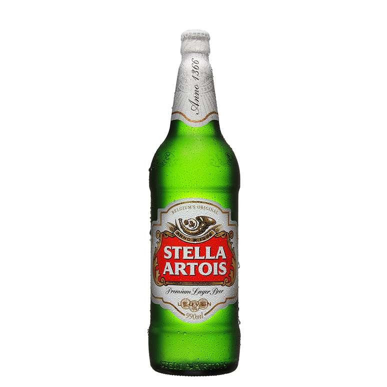 Garrafa de cerveja Stella Artrois de 990 ml
