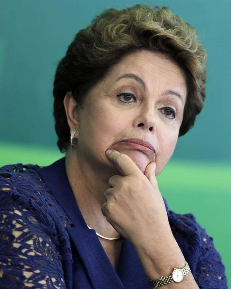 Presidente Dilma Rousseff durante encontro com jornalistas, no Palácio do Planalto. 22/12/2014