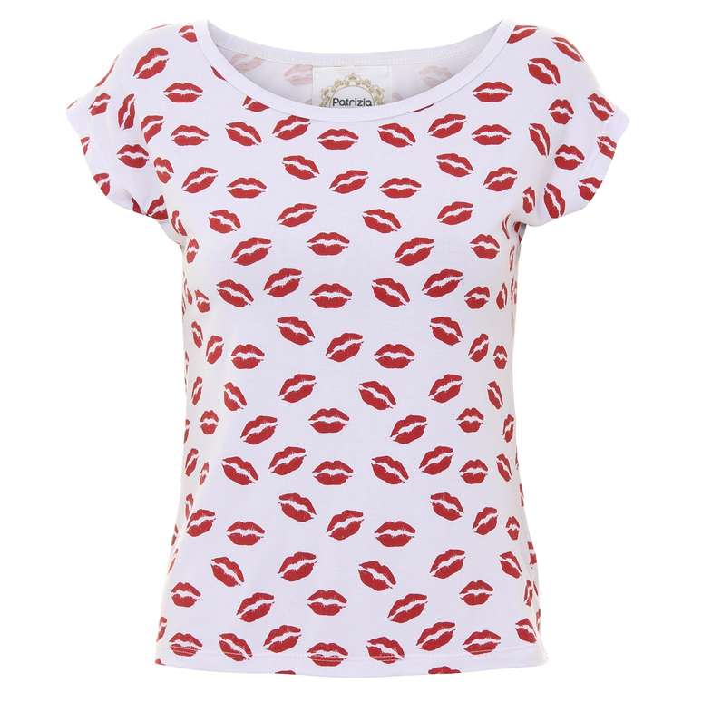 Op&ccedil;&atilde;o com estampa de beijos, da Patrizia para Passarela.com. Pre&ccedil;o: R$ 39,99. Informa&ccedil;&otilde;es: (11) 4531-7952