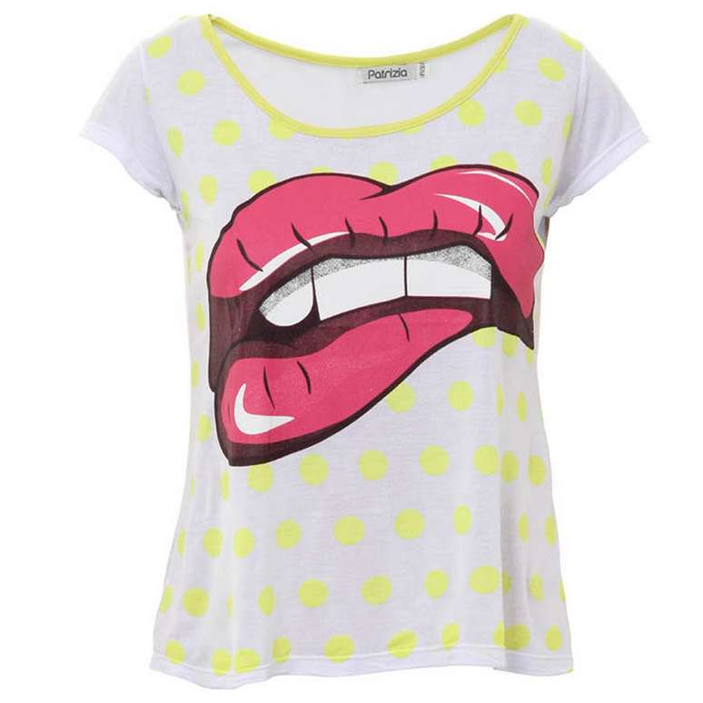 Op&ccedil;&atilde;o com estampa de boca, da Patrizia para Passarela.com. Pre&ccedil;o: R$ 19,99. Informa&ccedil;&otilde;es: (11) 4531-7952