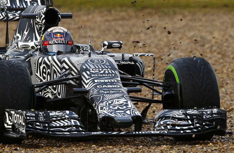 <p>Daniel Ricciardo perdeu o controle da sua Red Bull</p>