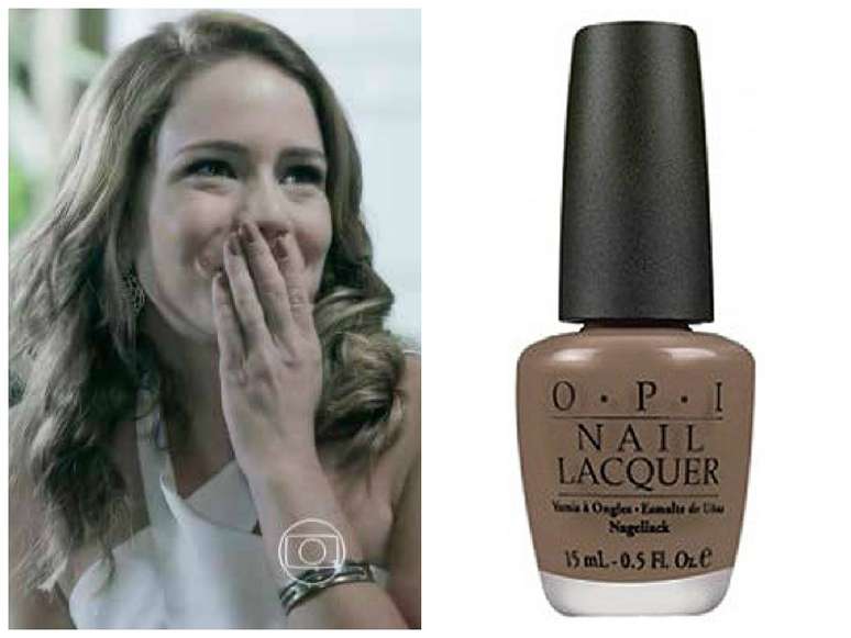 Na quinta posição, esmalte nude da Cristina (Leandra Leal), de Império. É a cor Over The Taupe, da O.P.I. Preço: R$ R$ 39,90. Informações: 0800-550203