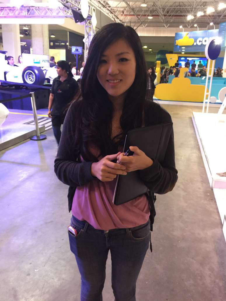 <p>Jo Chao, estudante de Los Angeles, 26 anos; veio para a Campus Party fazer pesquisa sobre apps e desenvolvedores</p>