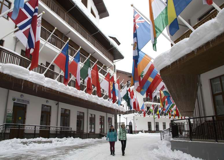 <p>Vila Olímpica em Rosa Khutor recebeu os principais atletas dos esportes de neve</p>