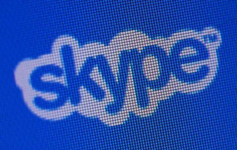 Logotipo do Skype no website da companhia. 10/05/2011