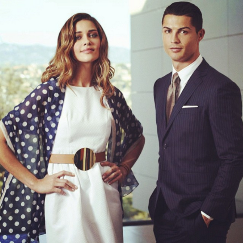 Ana Beatriz e Cristiano Ronaldo em campanha da Sacoor 