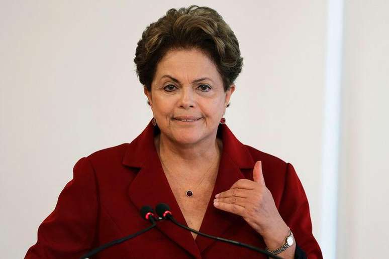 <p>Presidente Dilma em cerimônia no Palácio do Planalto em fevereiro</p>