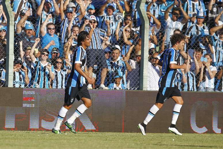 <p>Marcelo Moreno deixou sua marca para o Grêmio</p>