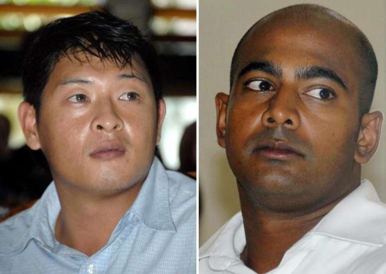 Os australianos Andrew Chan e Myuran Sukumaran estão no corredor da morte