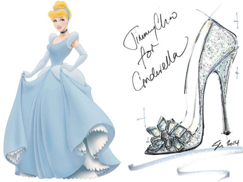 <p>Cinderela ficou 'chique' com sapatos criados por nomes famosos da moda</p>