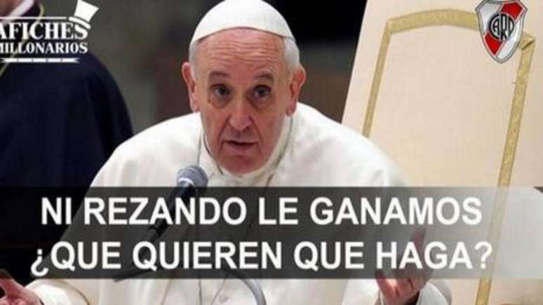 Até o papa Francisco virou meme na argentina