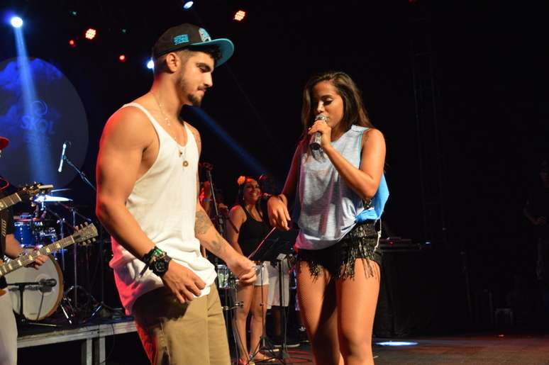 <p>Caio Castro animou o show de Anitta em Salvador</p>