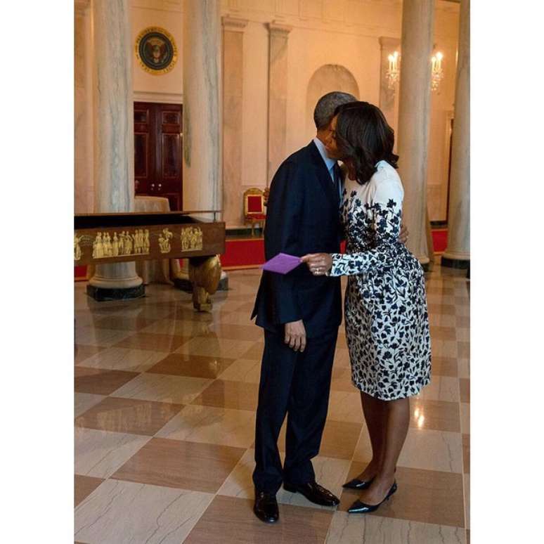 <p>Presidente dos Estados Unidos, Barack Obama, recebeu declara&ccedil;&atilde;o de amor da primeira-dama, Michelle</p>
