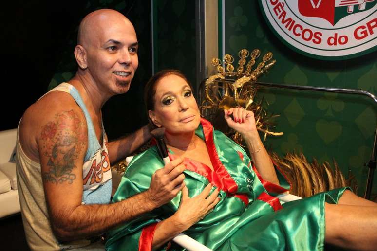 Susana Vieira teve tratamento VIP em camarim antes de desfile