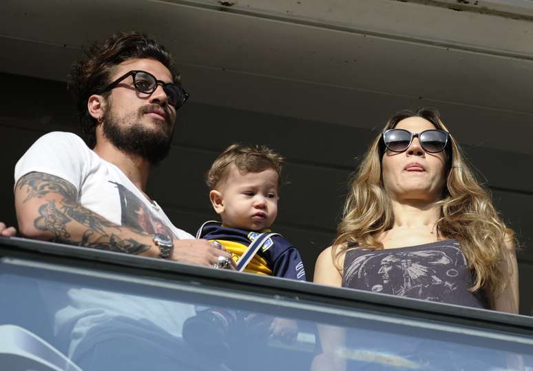 Contratado pelo Boca, Osvaldo acompanhou a partida do camarote