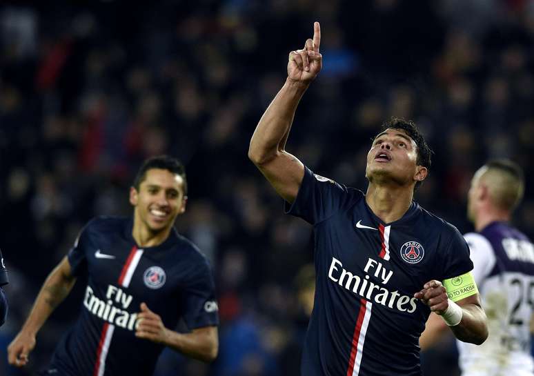 Thiago Silva fechou o placar para o Paris Saint-Germain neste sábado