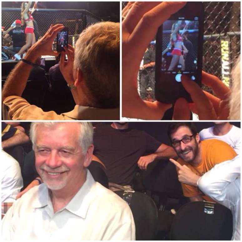 José Fortunati é flagrado tirando fotos das rings girls do UFC em Porto Alegre