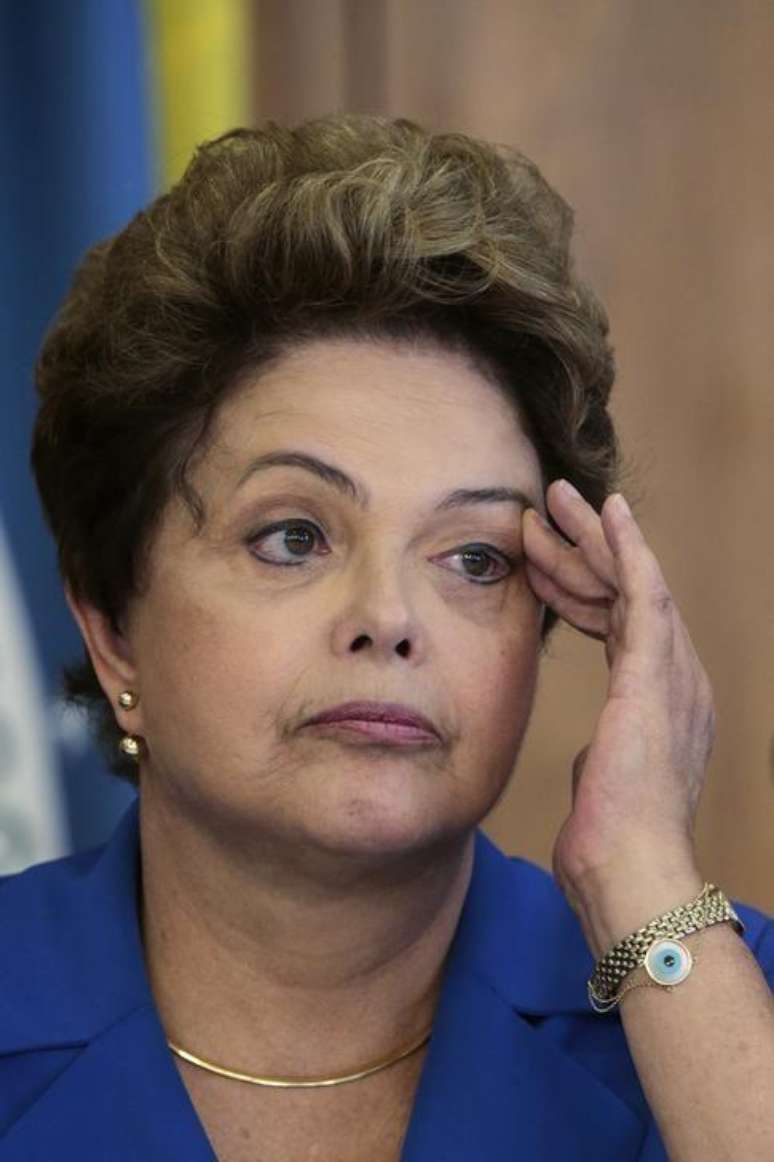 A presidente, Dilma Rousseff, durante reunião no Palácio do Planalto, em Brasília. 05/11/2014
