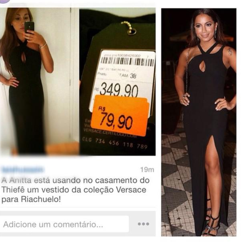 Vestido de Anitta virou piada na web 