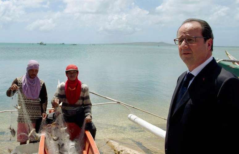 Presidente francês, François Hollande, durante visita às Filipinas. 21/01/2015