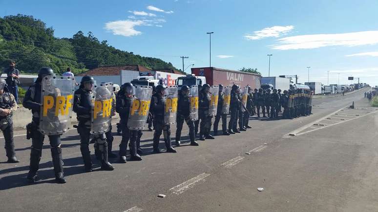 A situação ficou tensa durante a manhã