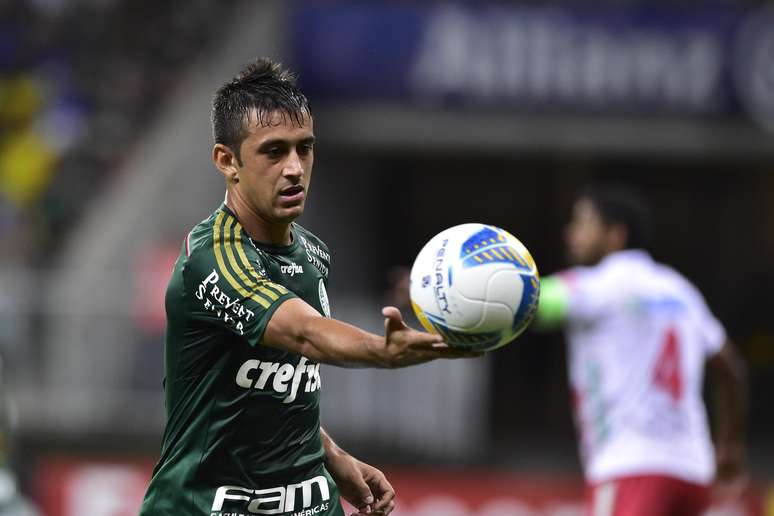 <p>Robinho já marcou três gols pelo Palmeiras desde a chegada em janeiro</p>