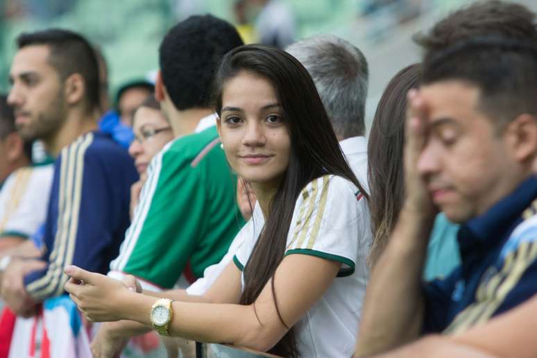 Torcida palmeirense no jogo contra o Capivariano no Allianz Parque