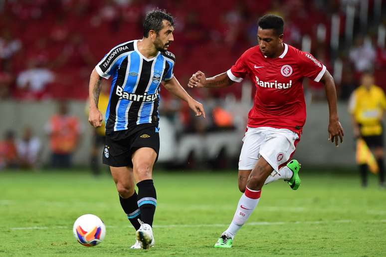 <p>Gr&ecirc;mio empatou com Inter no &uacute;ltimo fim de semana</p>