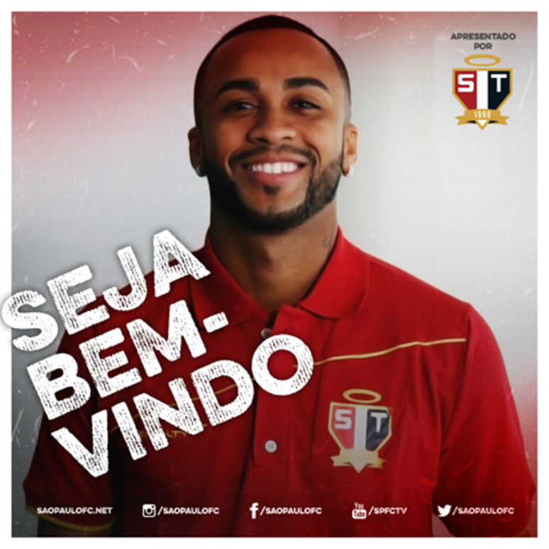 São Paulo deu boas vindas a Wesley, novo reforço