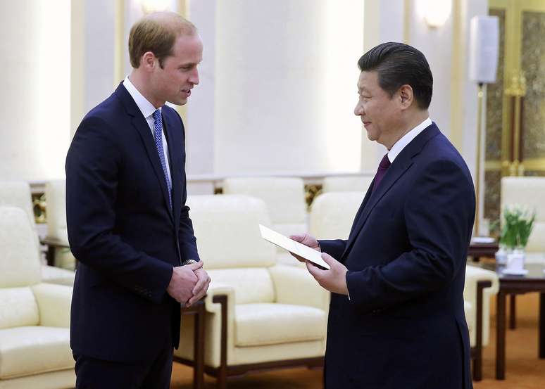 O príncipe britânico se encontrou com o presidente chinês nesta segunda-feira