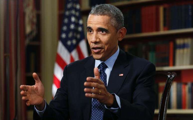 Presidente dos EUA, Barack Obama, concede entrevista à Reuters na Casa Branca.