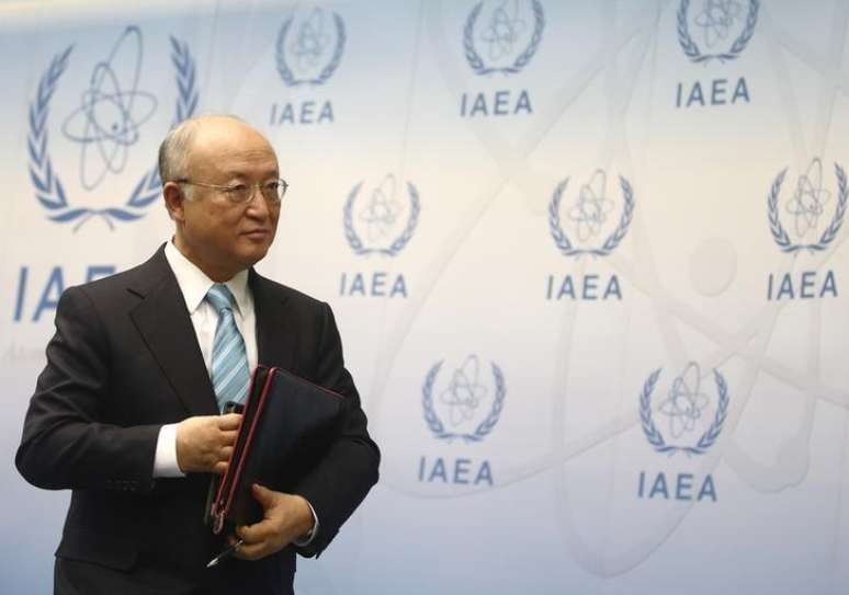 Diretor-geral da AIEA, Yukia Amano, na sede da agência em Viena. 02/03/2015