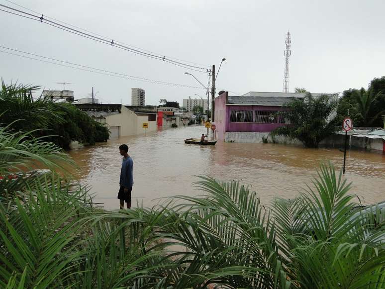 <p>Rio Acre tem maior cheia da história</p>