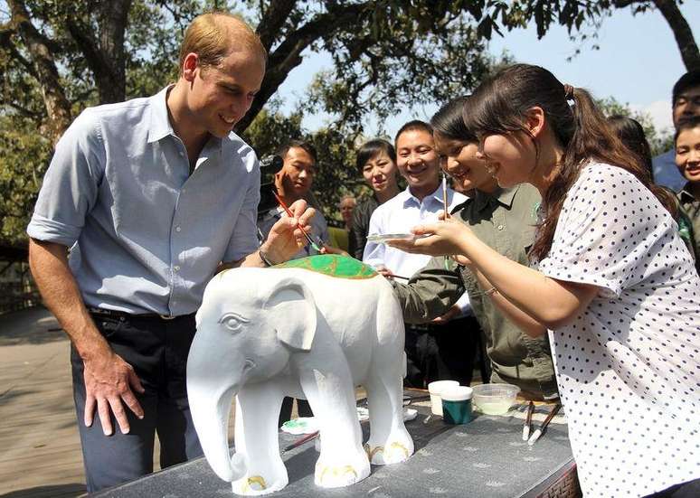 Príncipe William, da Grã-Bretanha, em visita à China. 04/03/2015.